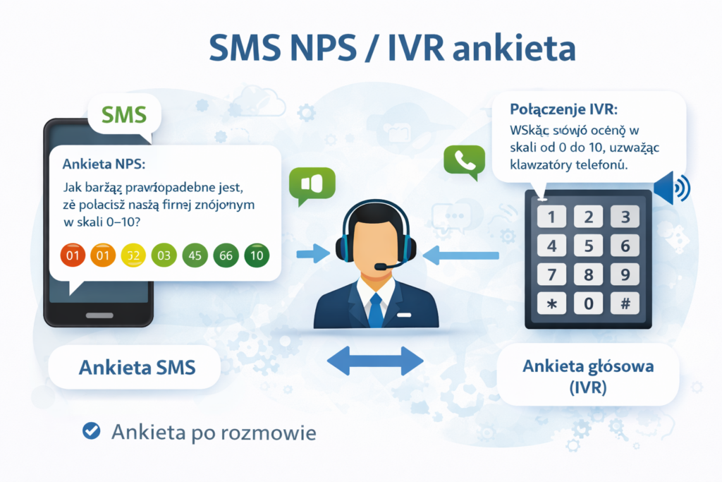 SMS i IVR NPS ankieta - 3CX Cloud PL